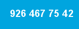 926 467 75 42 926 467 75 42